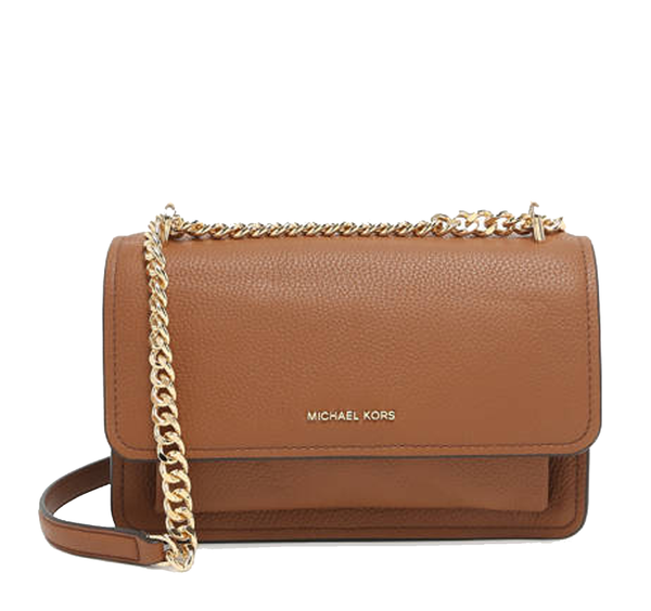 MICHAEL KORS Sac bandoulière convertible en cuir grainé de grande taille Claire