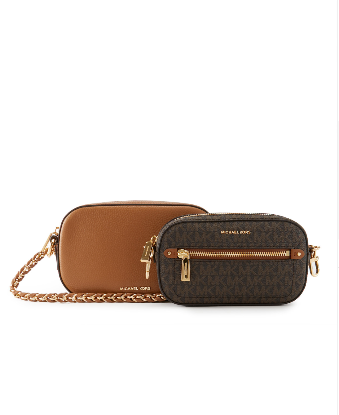 MICHAEL KORS Sac bandouliere jet set brown acorn