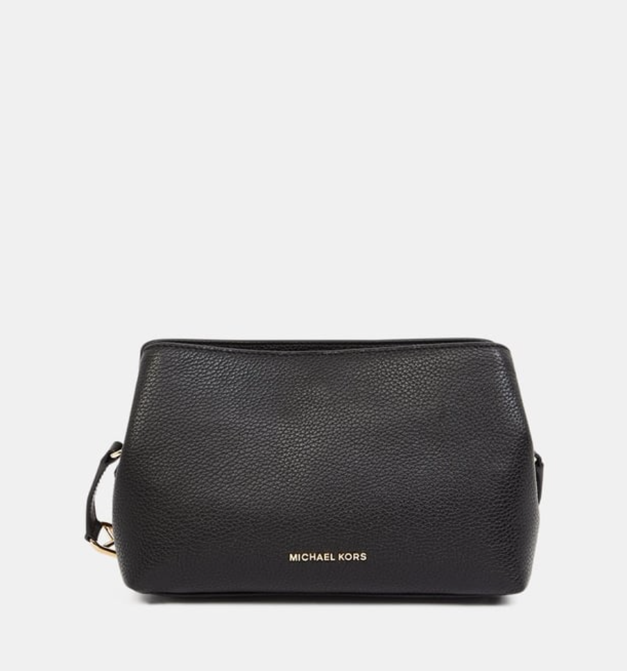 MICHAEL KORS Sac besace Kensington cuir graine Noir