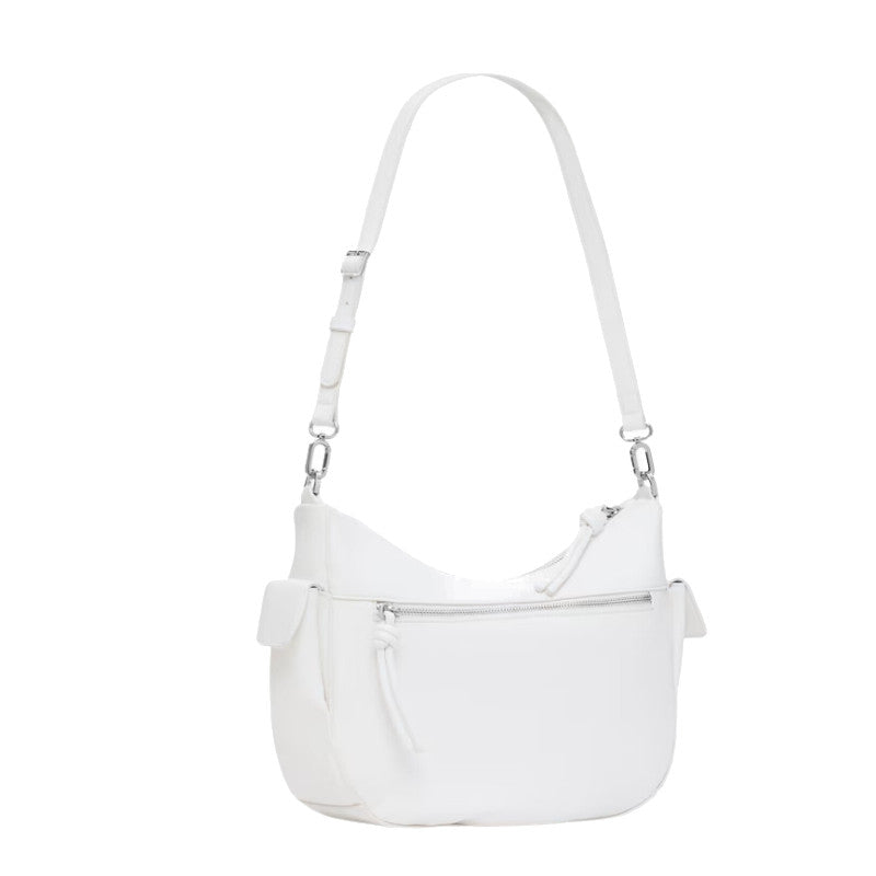 Desigual Women's Half Astana Shoulder Bag - Leather-Look, Ecru/White, 30 X 20.5 X 8 Cm - View #4