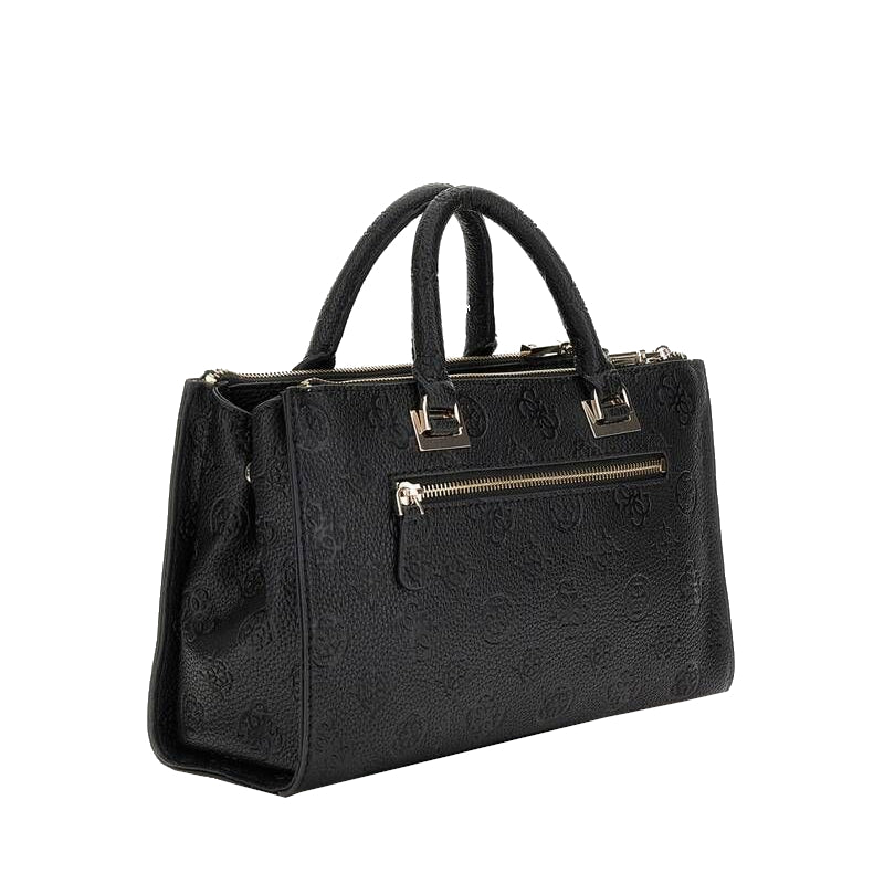 GUESS Cresidia Status Satchel: Borsa A Mano Donna In Nero