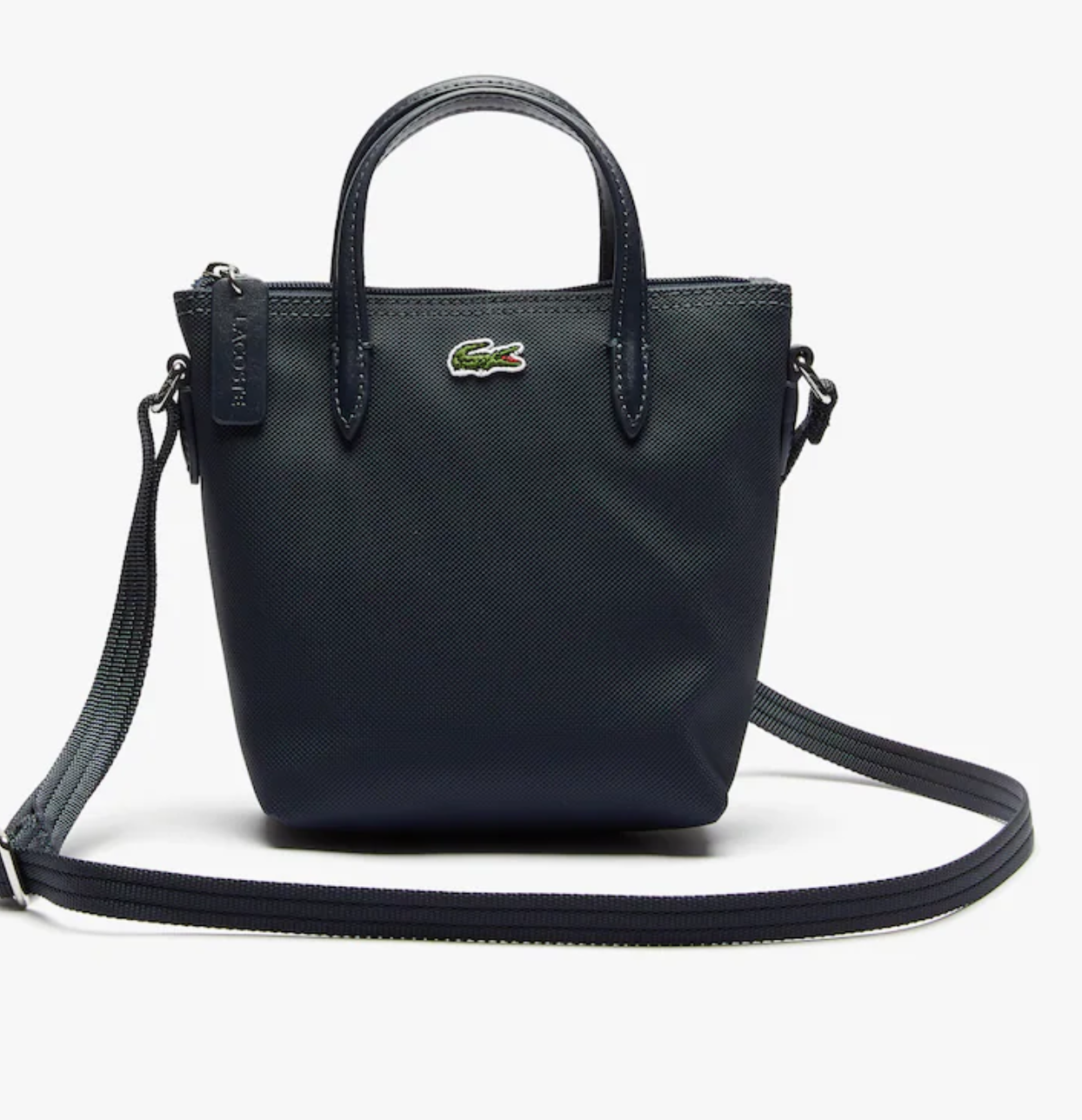 LACOSTE Mini sac cabas Lacoste zippé L.12.12 Concept petit piqué uni