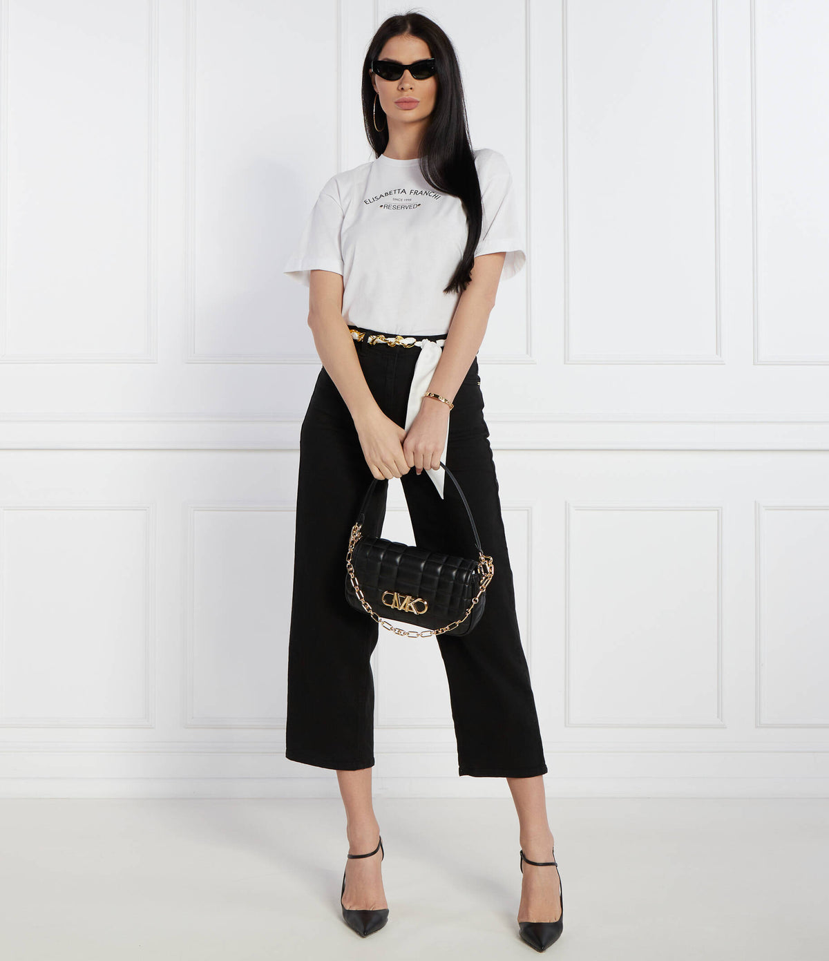 Noir - Michael Kors Parker Medium Pouchette
