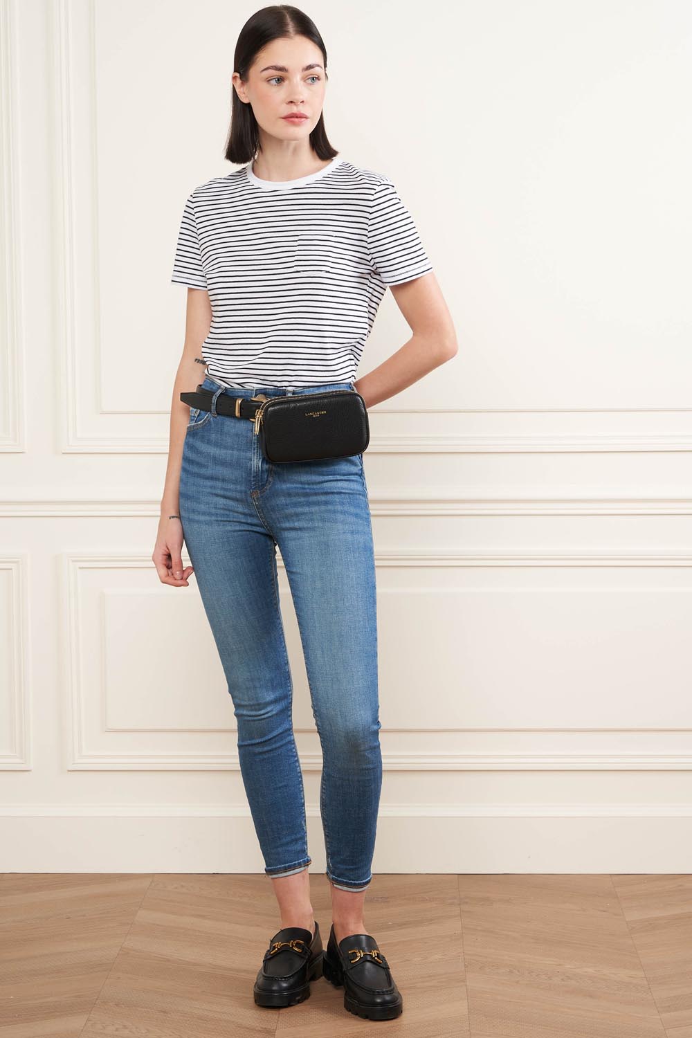 Noir - LANCASTER Double pochette Dune