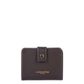 Marron Foncé - LANCASTER Portefeuille Avec Pression Milano Ana