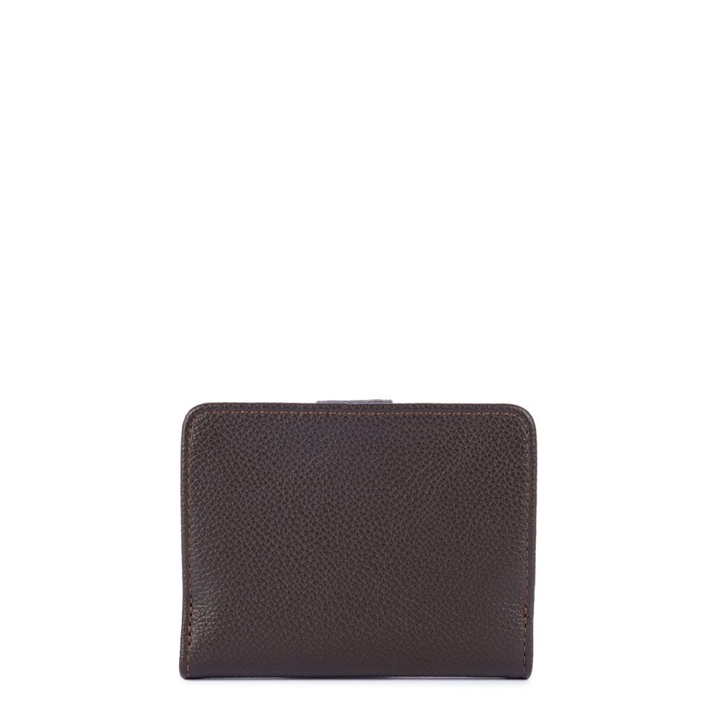 Marron Foncé - LANCASTER Portefeuille Avec Pression Milano Ana