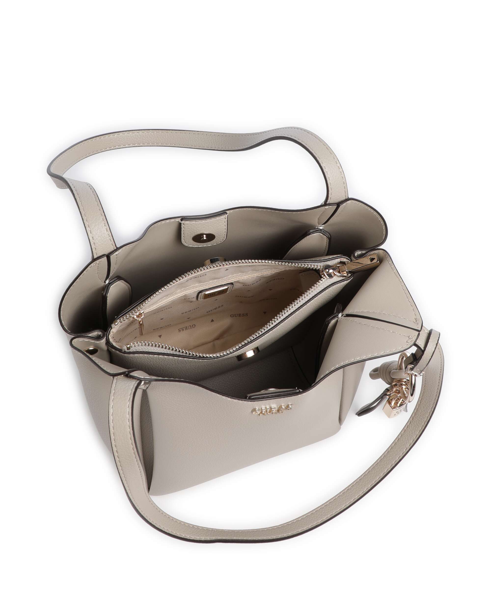 Taupe - GUESS Sac seau Melody Bucket