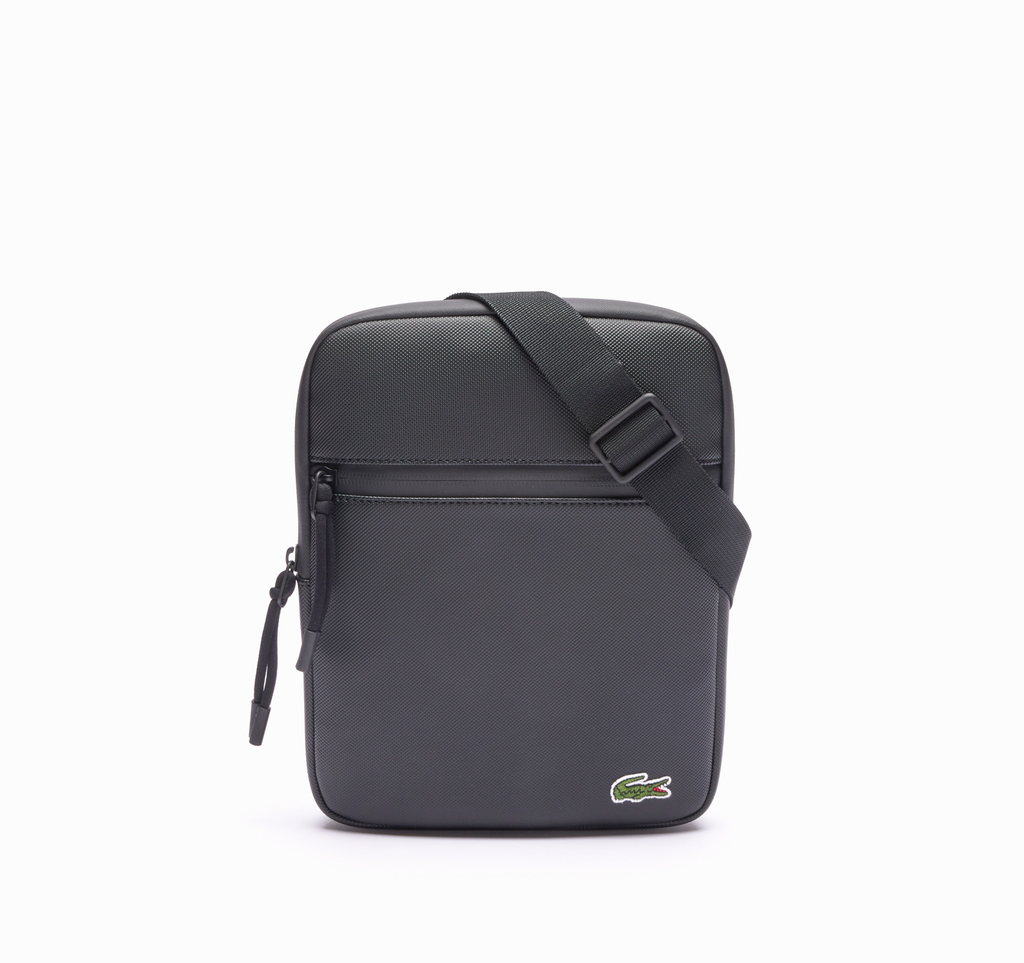 LACOSTE Sacoche Medium zippée LCST croisée en petit piqué