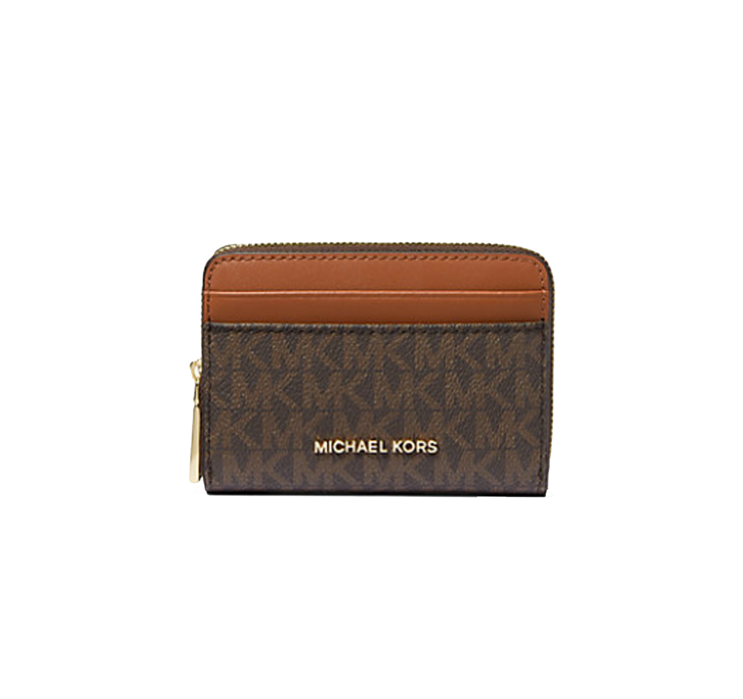 MICHAEL KORS Petit porte-cartes entièrement zippé Jet Set à logo Signature