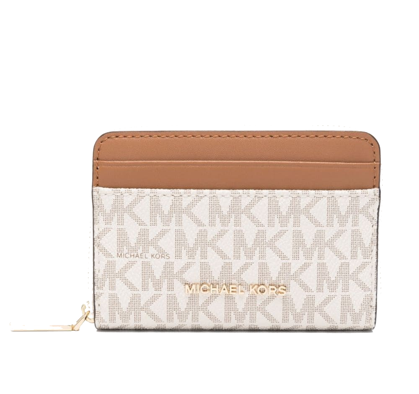 MICHAEL KORS Petit porte-cartes entièrement zippé Jet Set à logo Signature