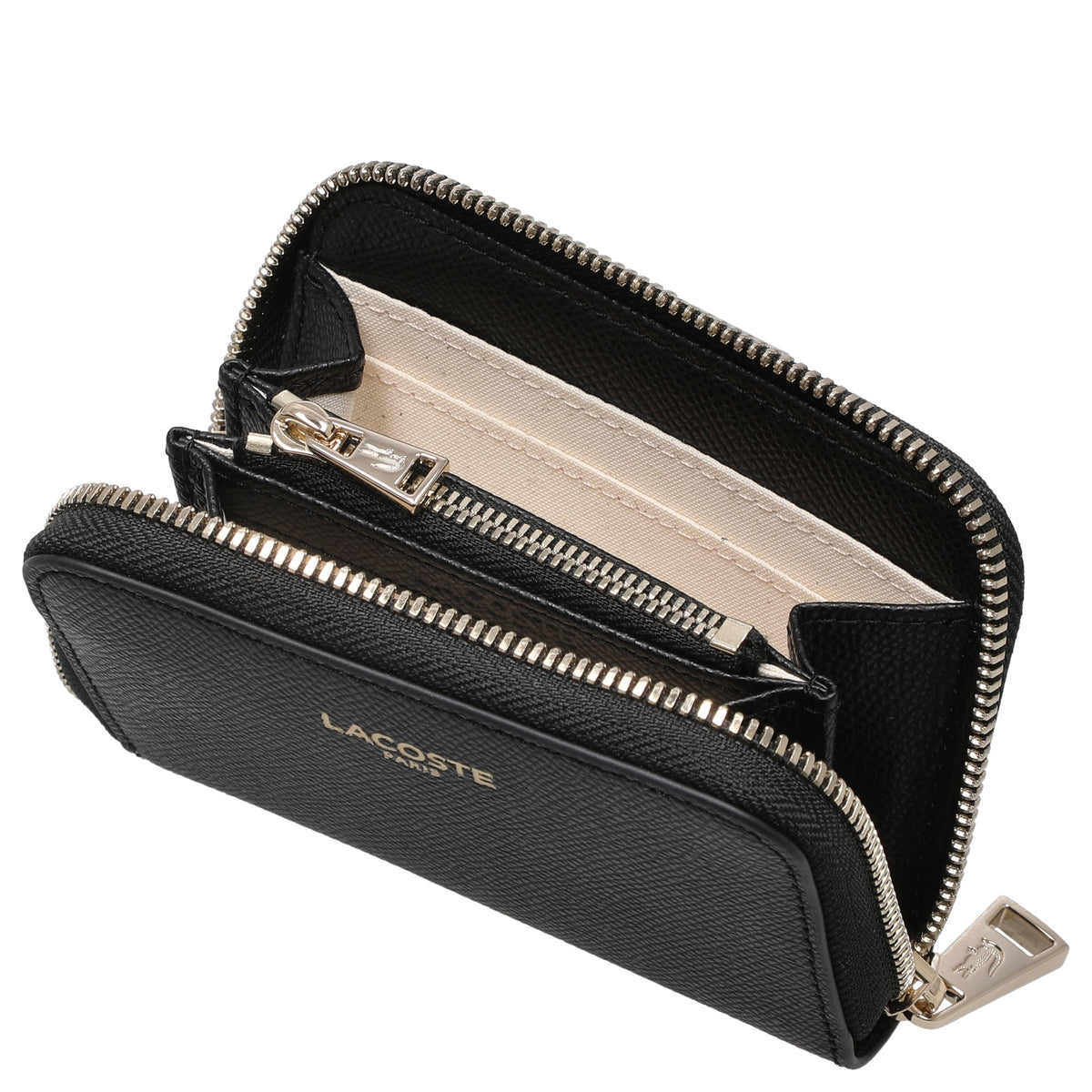 Noir - LACOSTE Mini porte-monnaie zippé Champs-Élysées