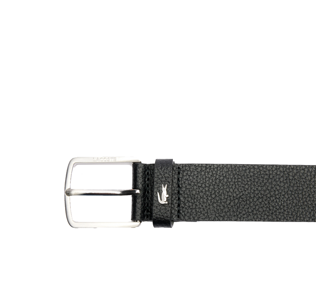 LACOSTE Ceinture en cuir grainé