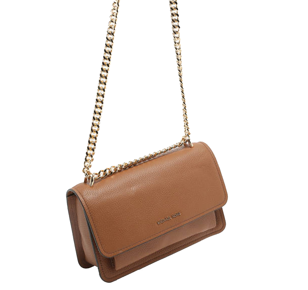 MICHAEL KORS Sac bandoulière convertible en cuir grainé de grande taille Claire