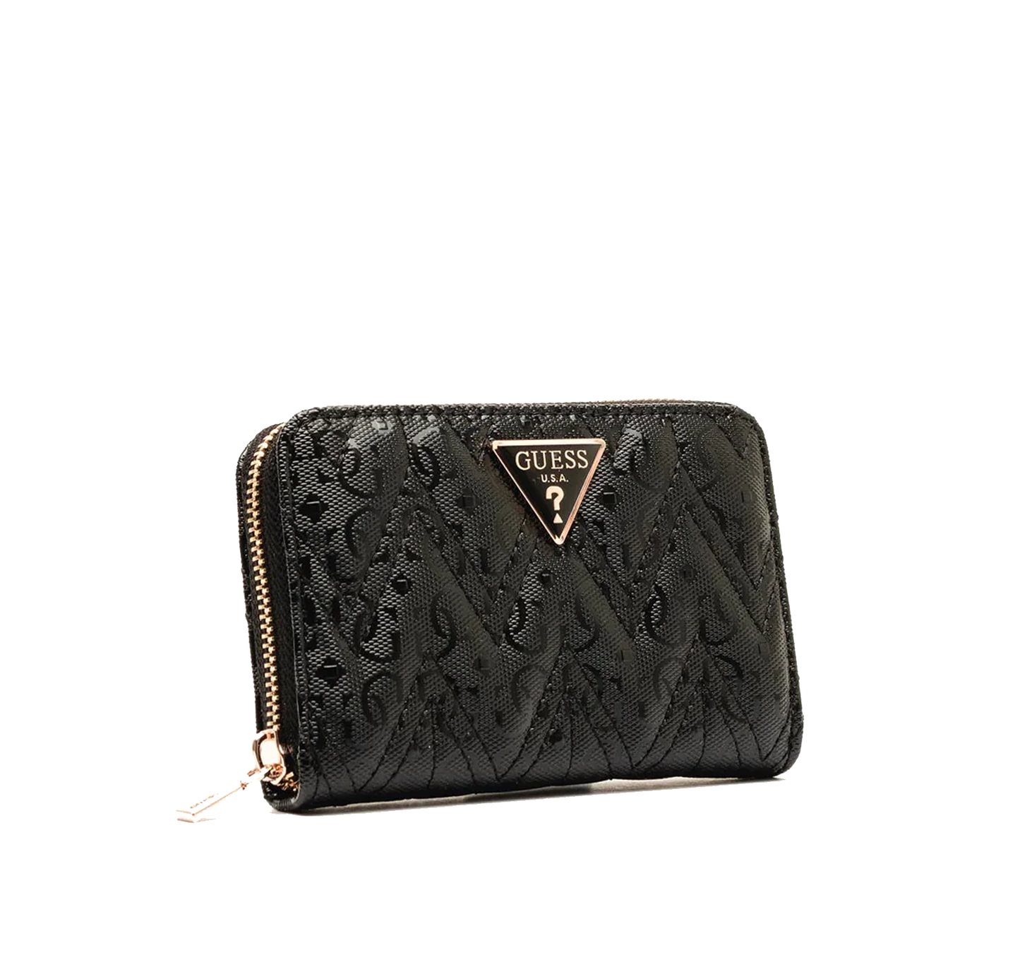 GUESS Mini portefeuille adelard logo 4g verni