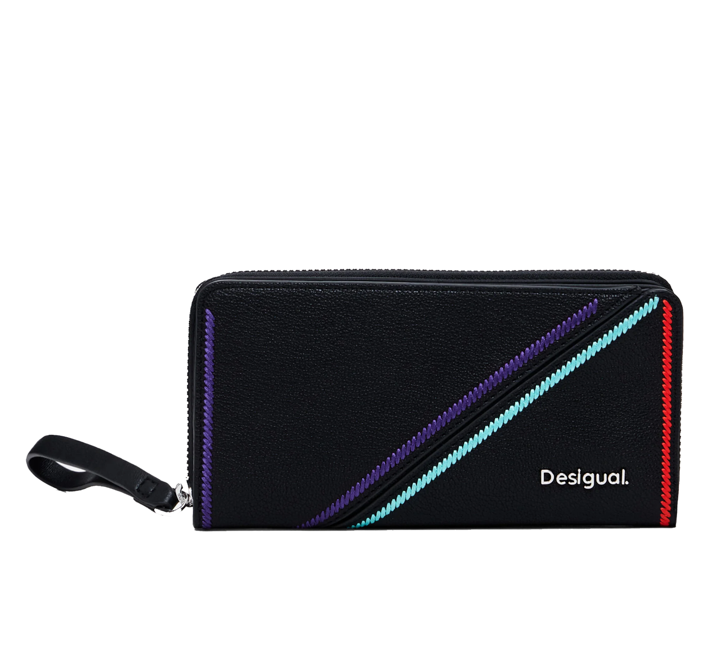 DESIGUAL Sac à dos en nylon à multiples poches, rabat et fermeture éclair