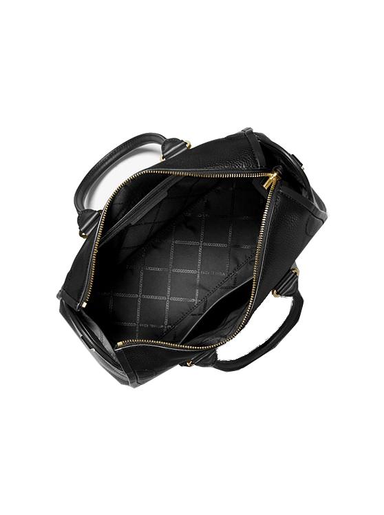 Noir - MICHAEL MICHAEL KORS Cartable moyen Carine en cuir grainé
