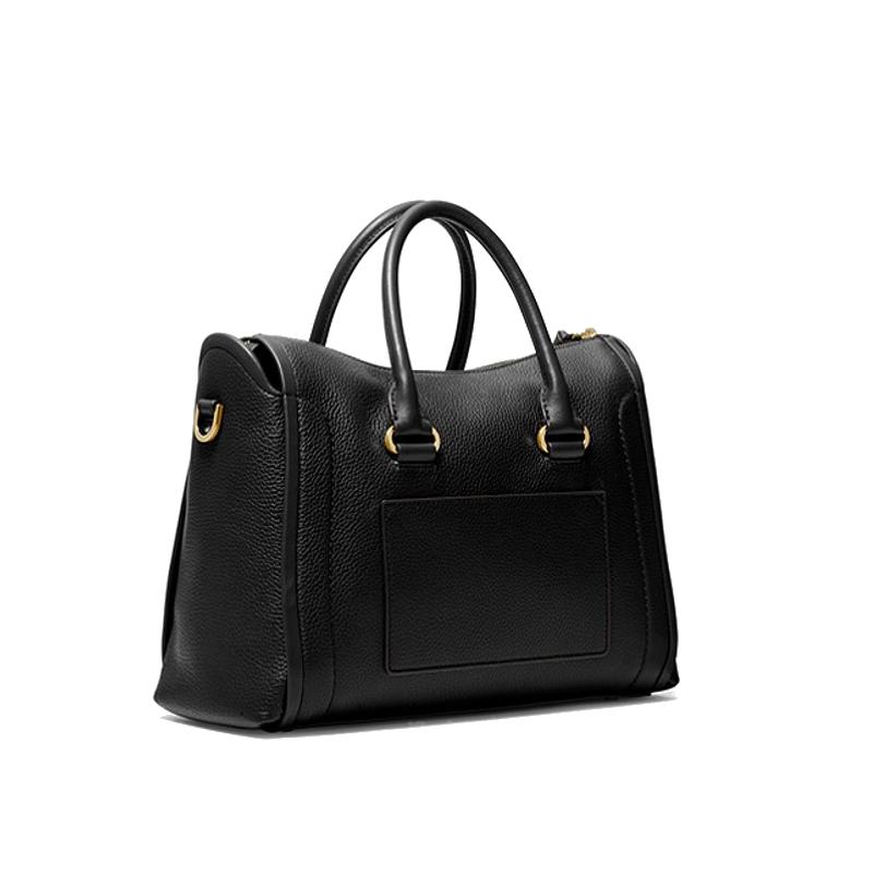 Noir - MICHAEL MICHAEL KORS Cartable moyen Carine en cuir grainé