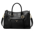 Noir - MICHAEL MICHAEL KORS Cartable moyen Carine en cuir grainé