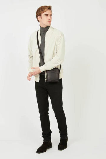 LANCASTER Sacoche Zippée Mini Soft Vintage Homme