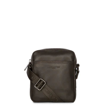 LANCASTER Sacoche Zippée Mini Soft Vintage Homme