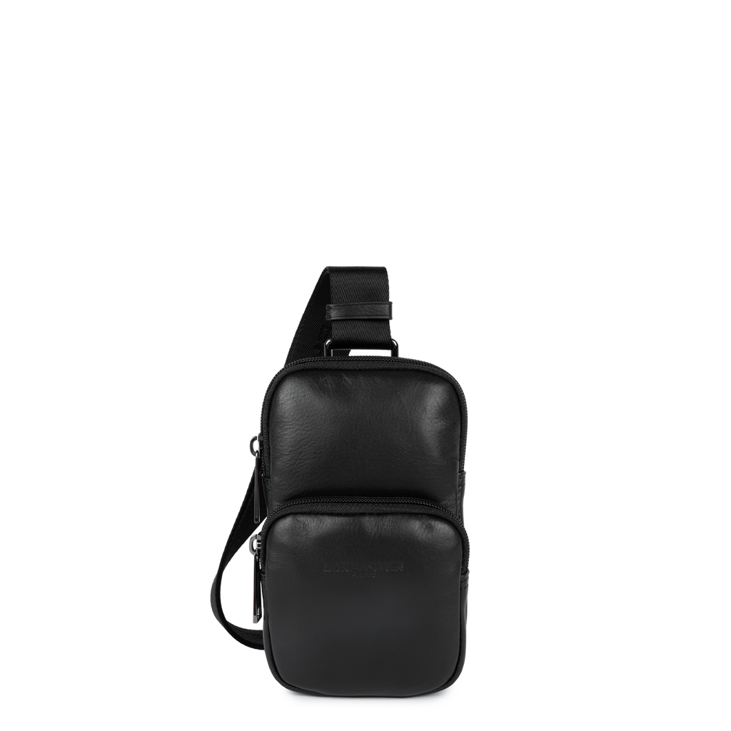 Noir - Lancaster Soft Vintage Homme Sacoche