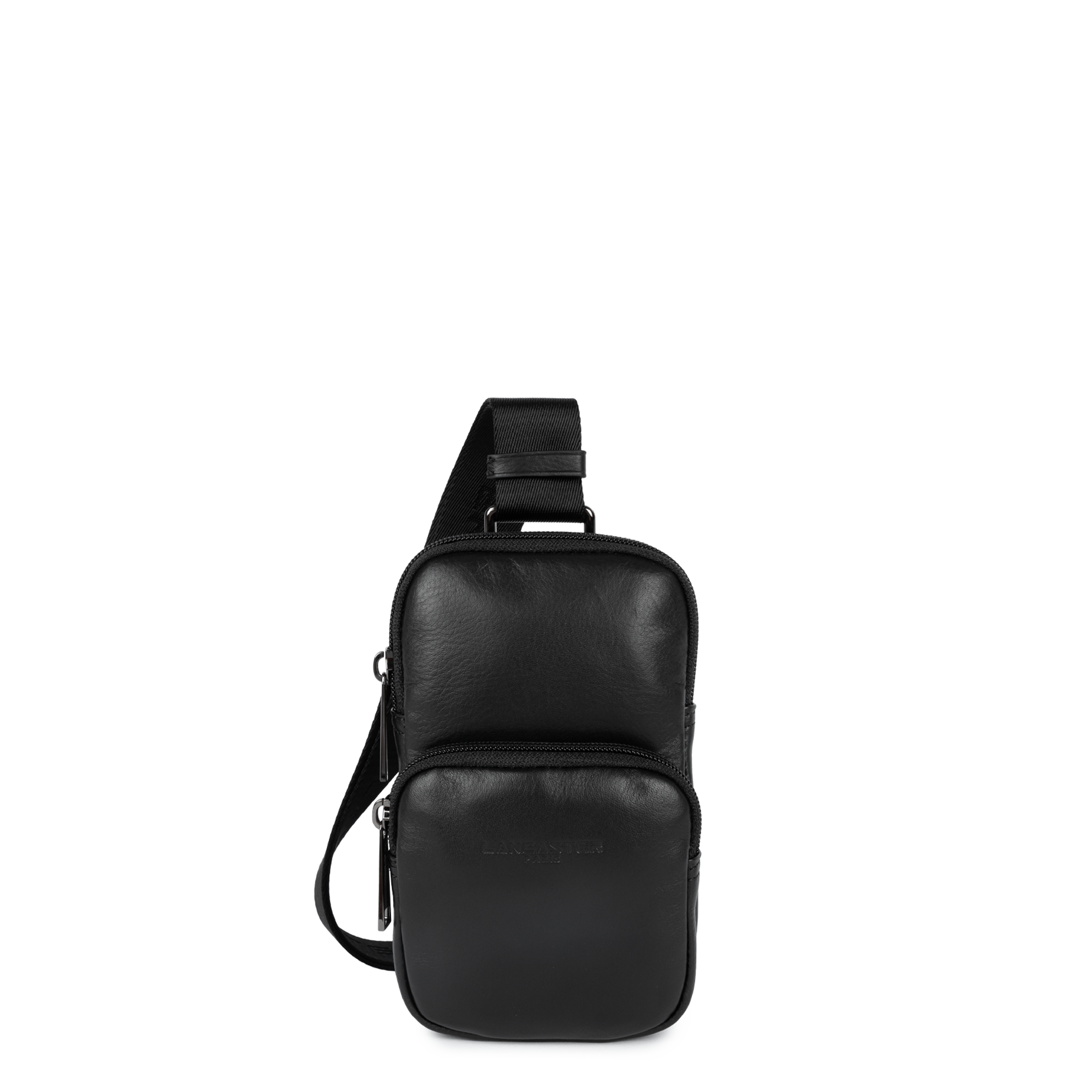 Noir - Lancaster Soft Vintage Homme Sacoche