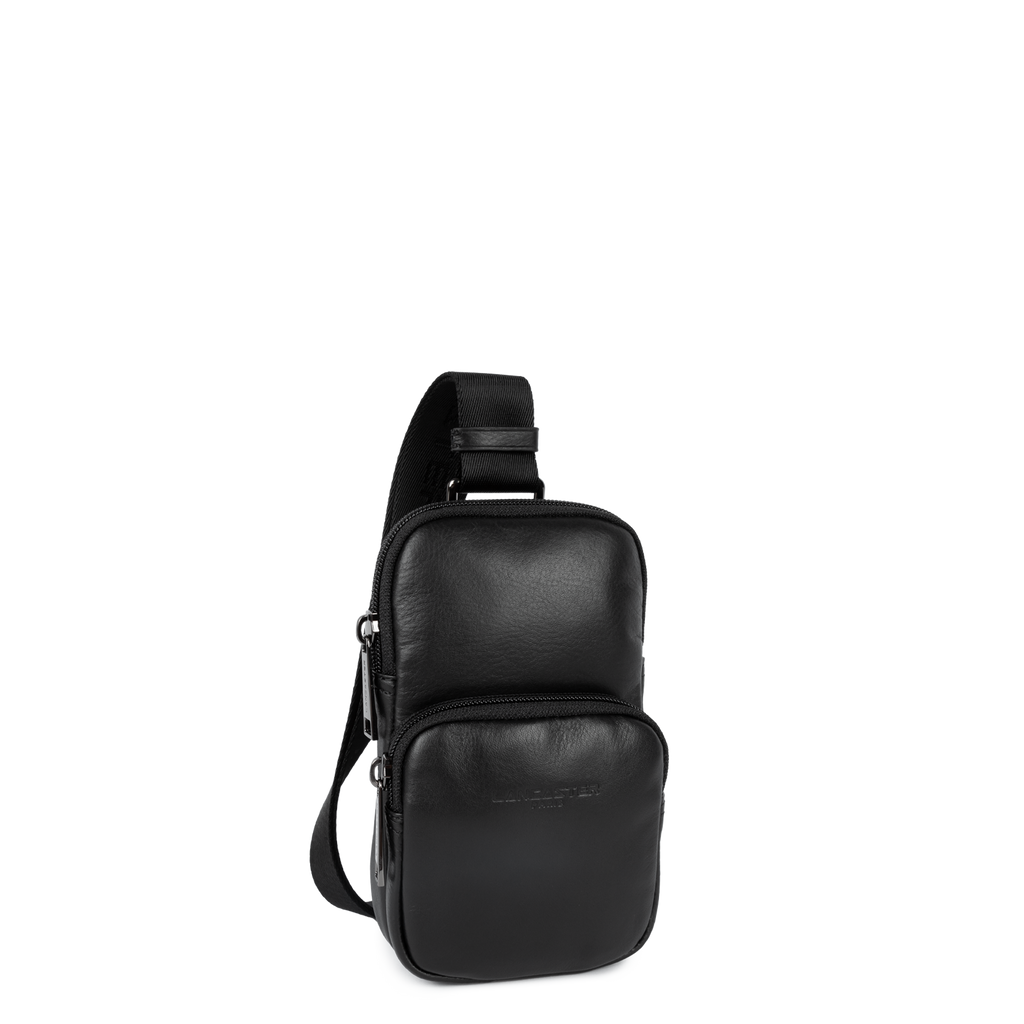 Noir - Lancaster Soft Vintage Homme Sacoche