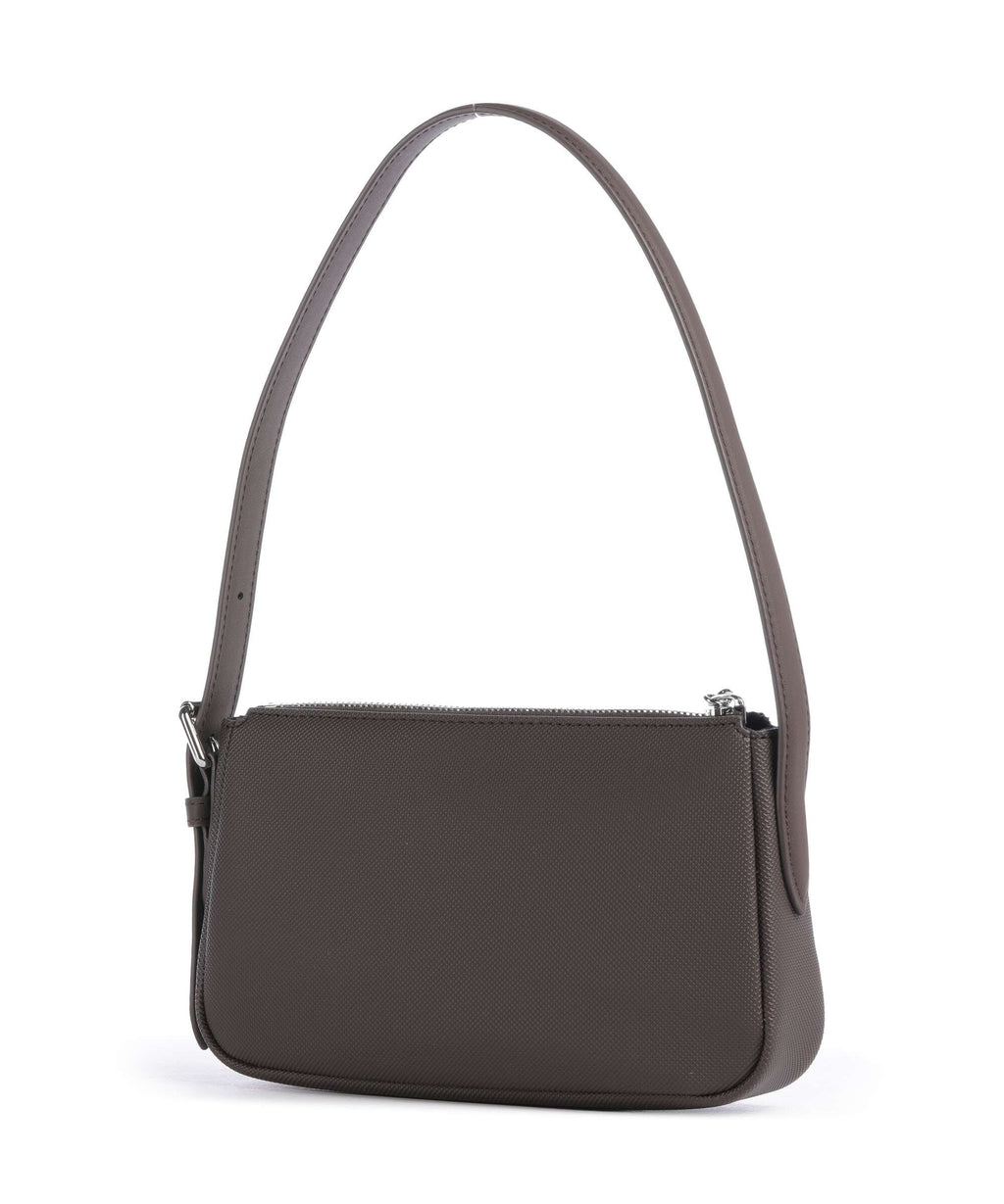 Marron foncé - LACOSTE Sac porté épaule Daily City