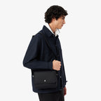 Noir - LACOSTE Petit sac messenger Langon en Petit Piqué