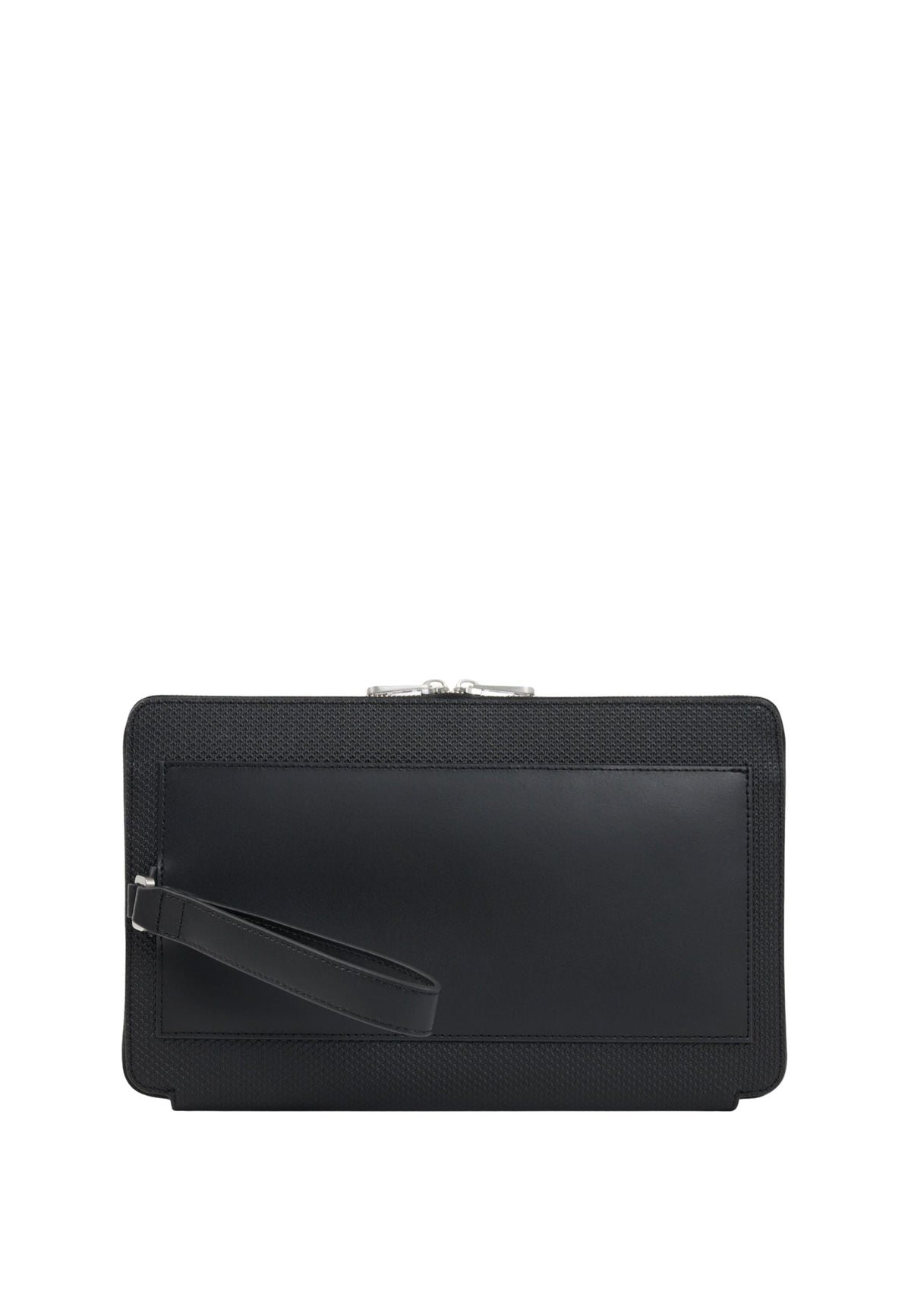 Noir - LACOSTE Pochette Chantaco en cuir
