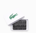 LACOSTE PORTE-CARTES VERTICALE HOMME THE BLEND AVEC IMPRIMÉ MONOGRAMME
