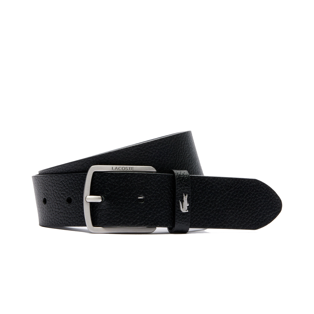 LACOSTE 35 Grained Leather Belt