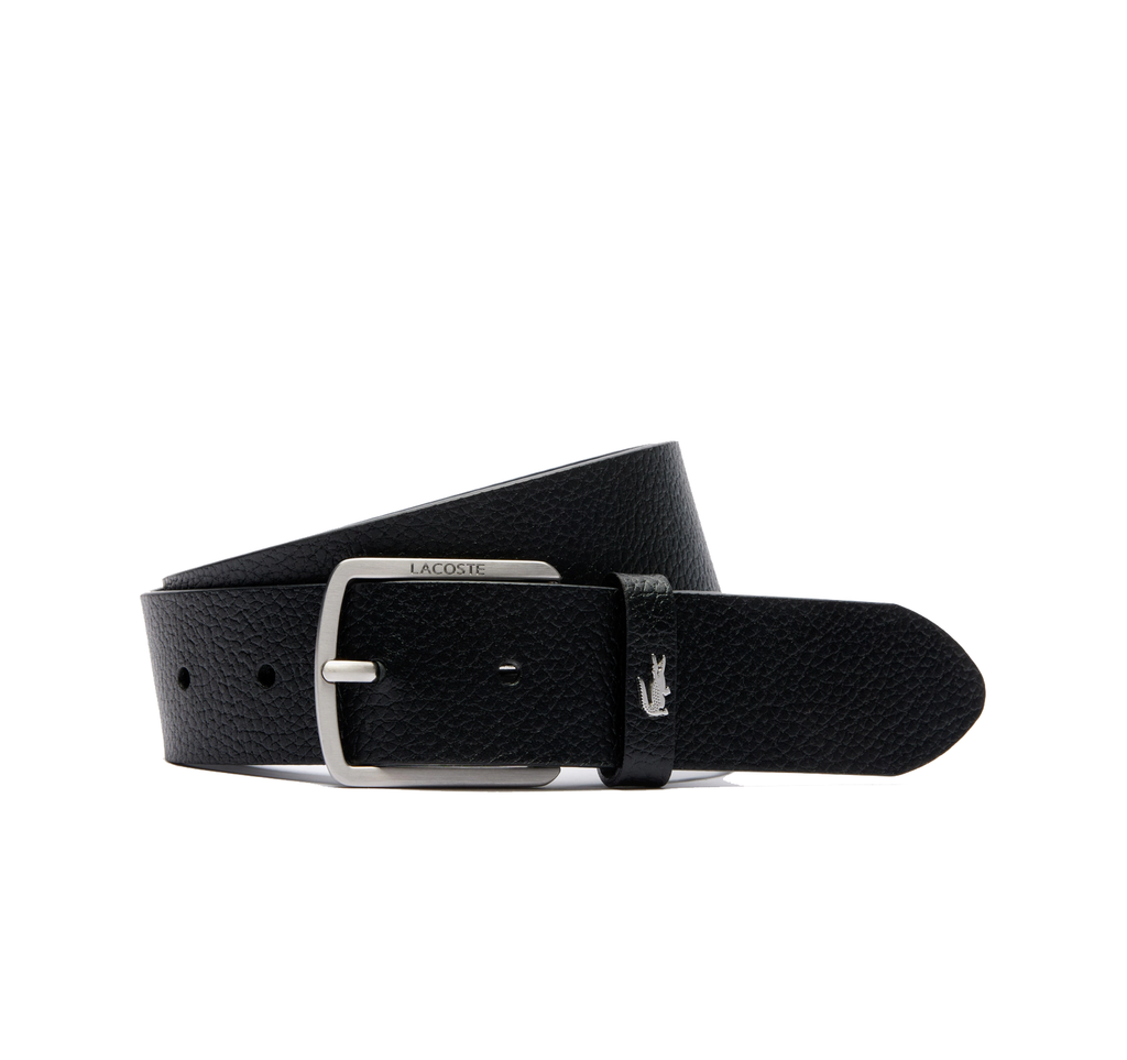 LACOSTE Ceinture en cuir grainé