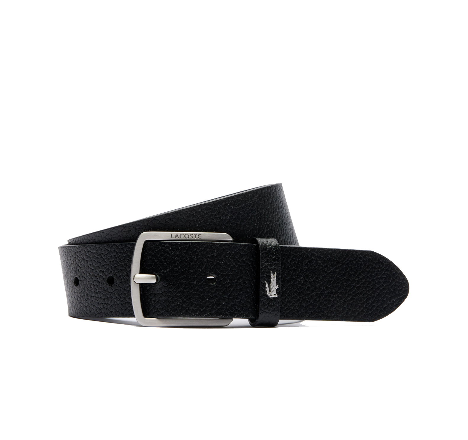 LACOSTE Ceinture en cuir grainé