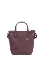 Bordeaux - LACOSTE Mini sac cabas zippé imprimé crocodiles