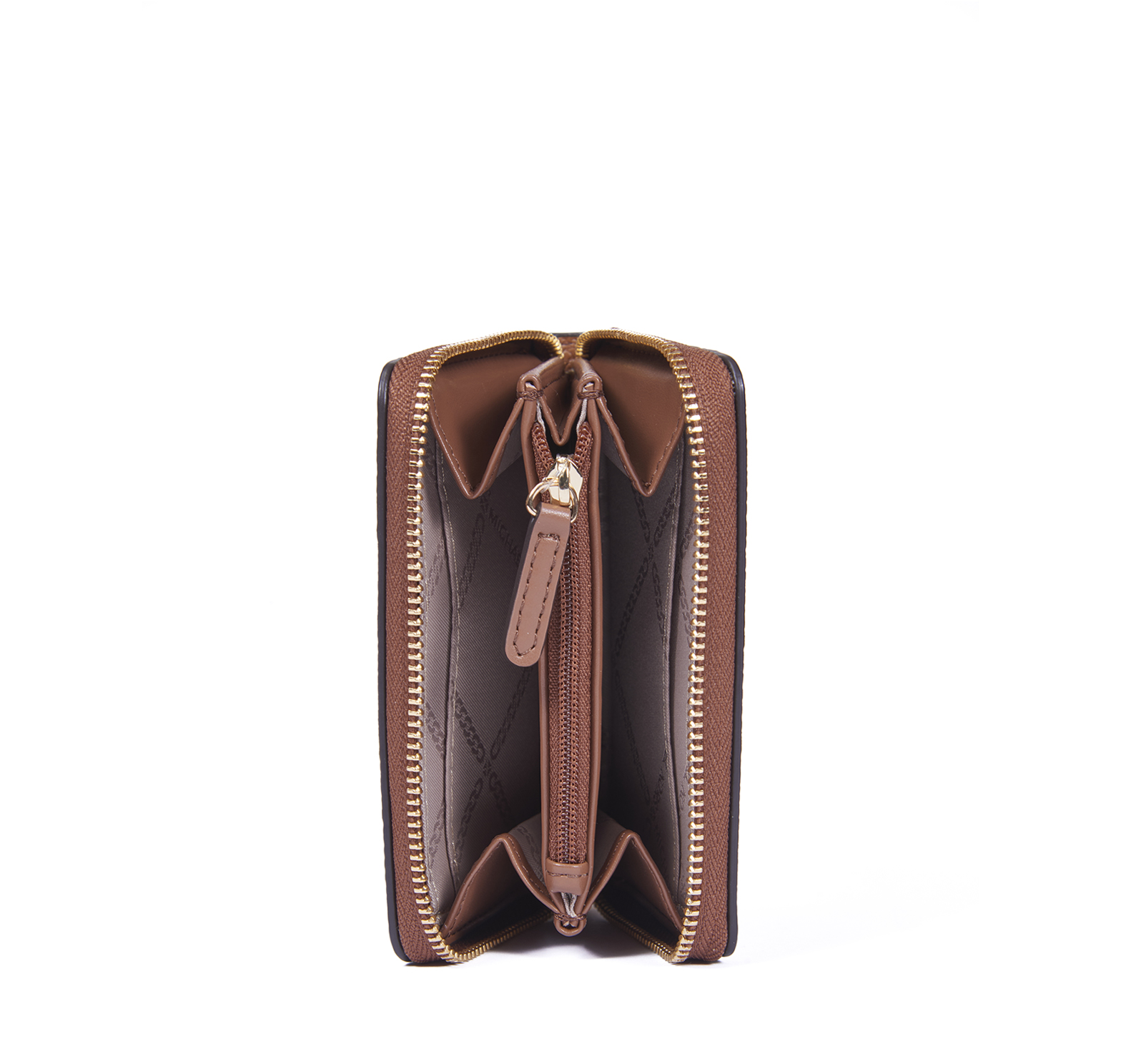 MICHAEL KORS Petit porte-cartes entièrement zippé Jet Set à logo Signature