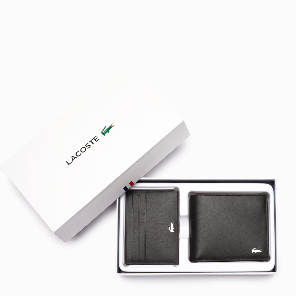 
                      
                        LACOSTE Coffret Portefeuille et Porte-cartes FG en Cuir
                      
                    