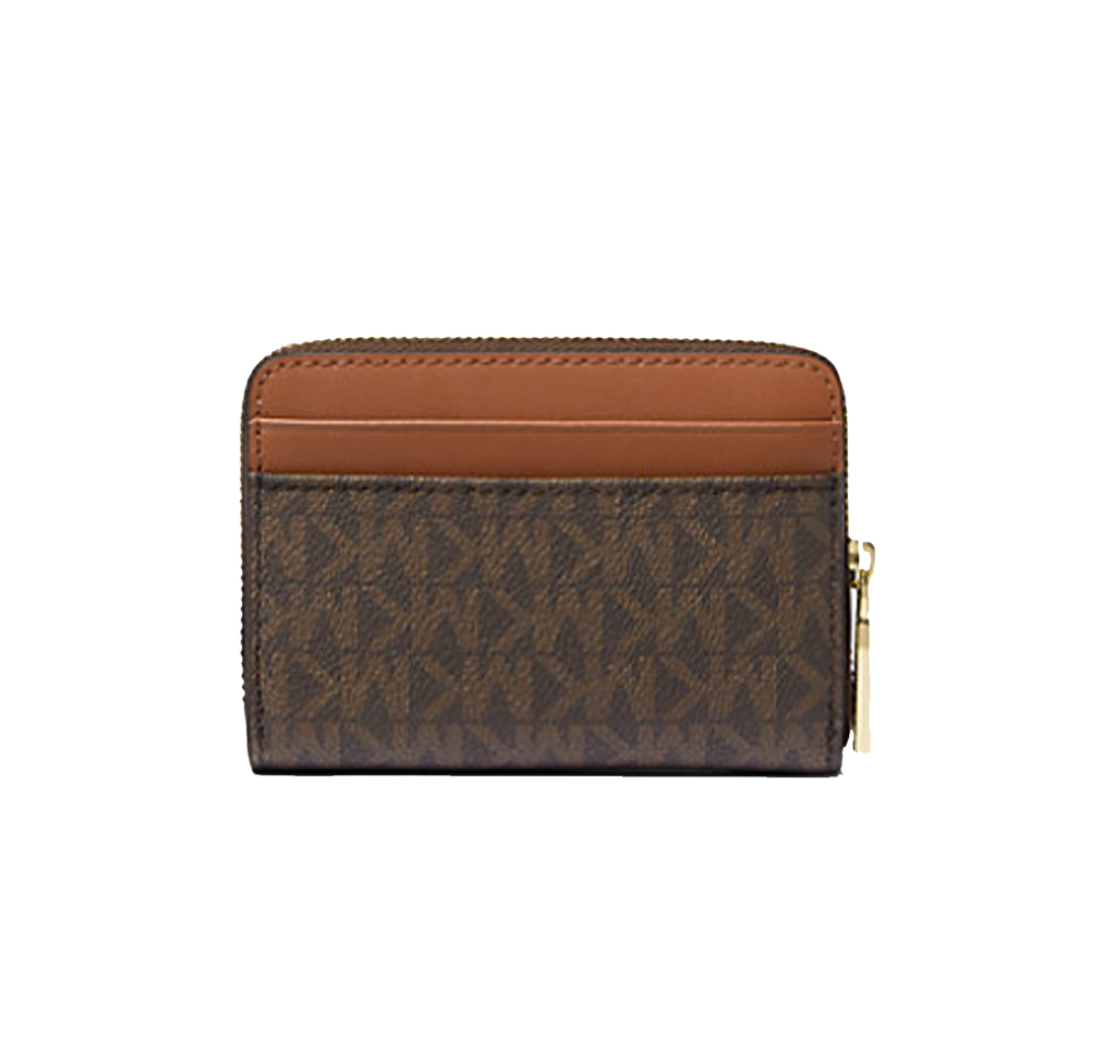MICHAEL KORS Petit porte-cartes entièrement zippé Jet Set à logo Signature