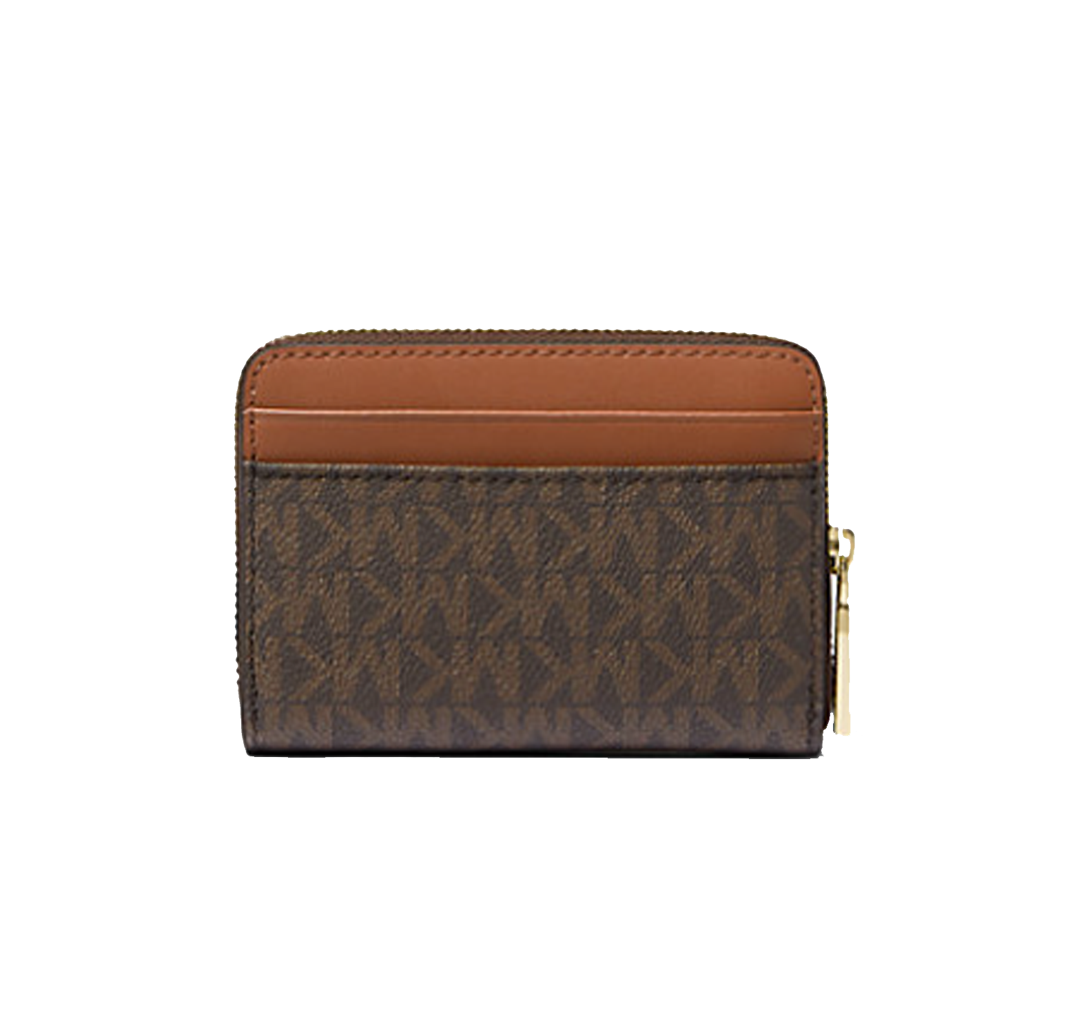 MICHAEL KORS Petit porte-cartes entièrement zippé Jet Set à logo Signature
