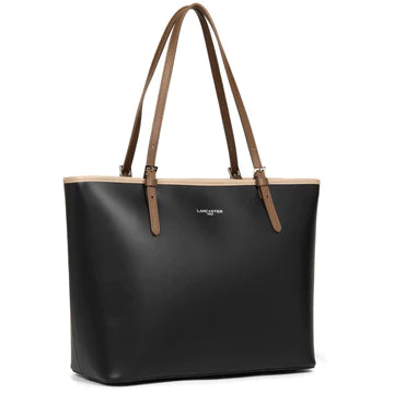 LANCASTER grand sac cabas épaule smooth