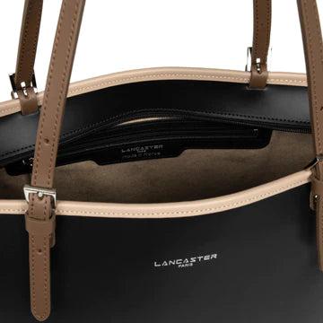 LANCASTER grand sac cabas épaule smooth