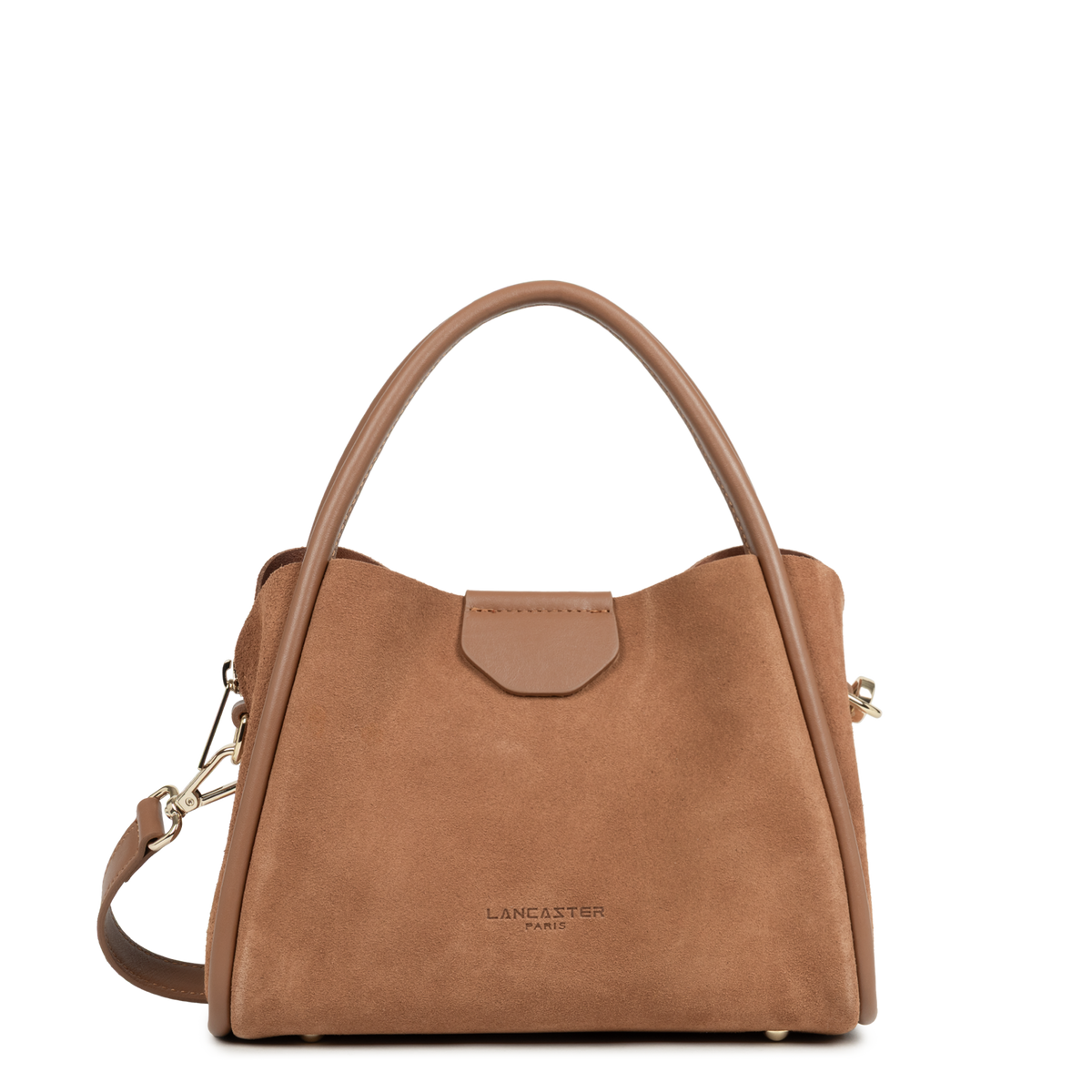 Moka - LANCASTER Petit sac à main Suède Ida