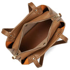 LANCASTER sac cabas foulonné double