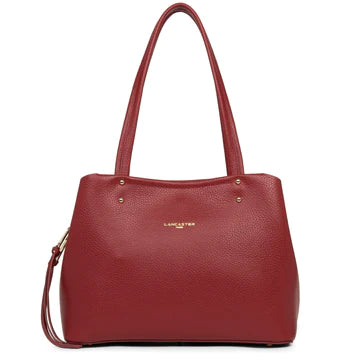 LANCASTER sac cabas épaule foulonné double