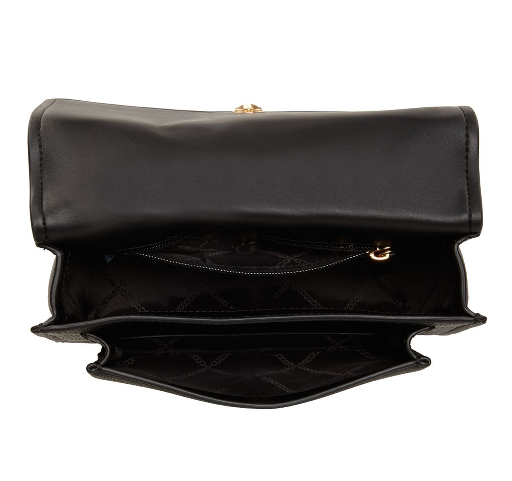 MICHAEL KORS Sac bandoulière convertible en cuir grainé de grande taille Claire