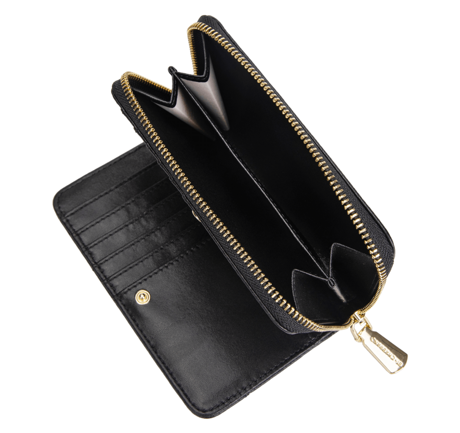 CHABRAND Portefeuille noir en synthétique grainé