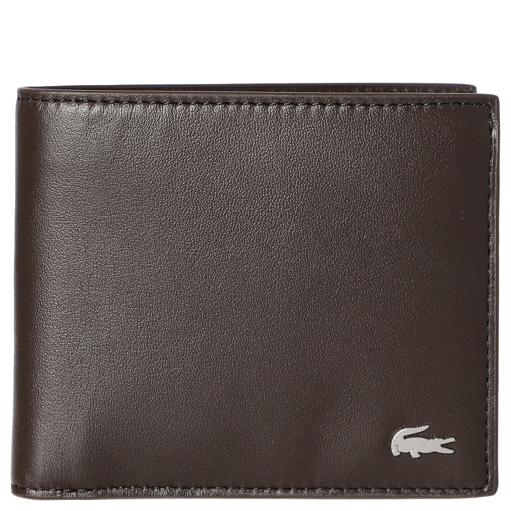 Marron - LACOSTE Portefeuille moyen FG en cuir
