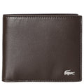 Marron - LACOSTE Portefeuille moyen FG en cuir