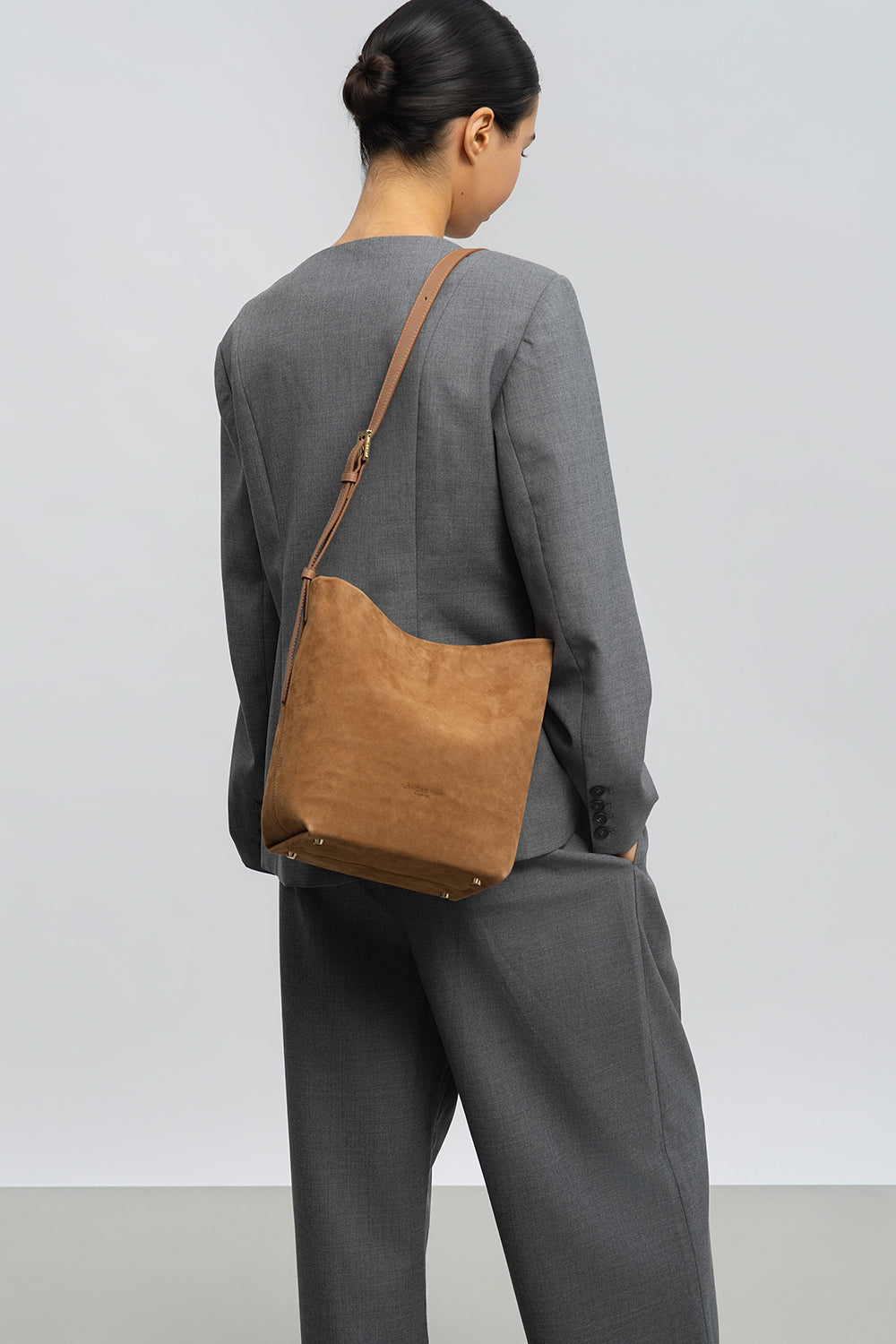 Camel - LANCASTER Sac seau Suède