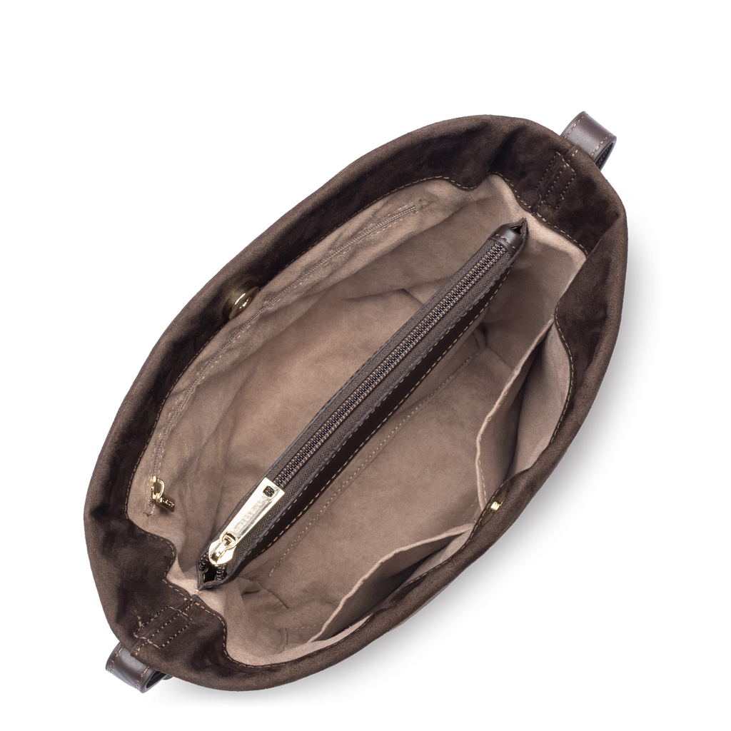 Marron - LANCASTER Sac seau Suède